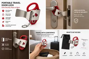 Portable Travel Door Lock | Extra Security Safety