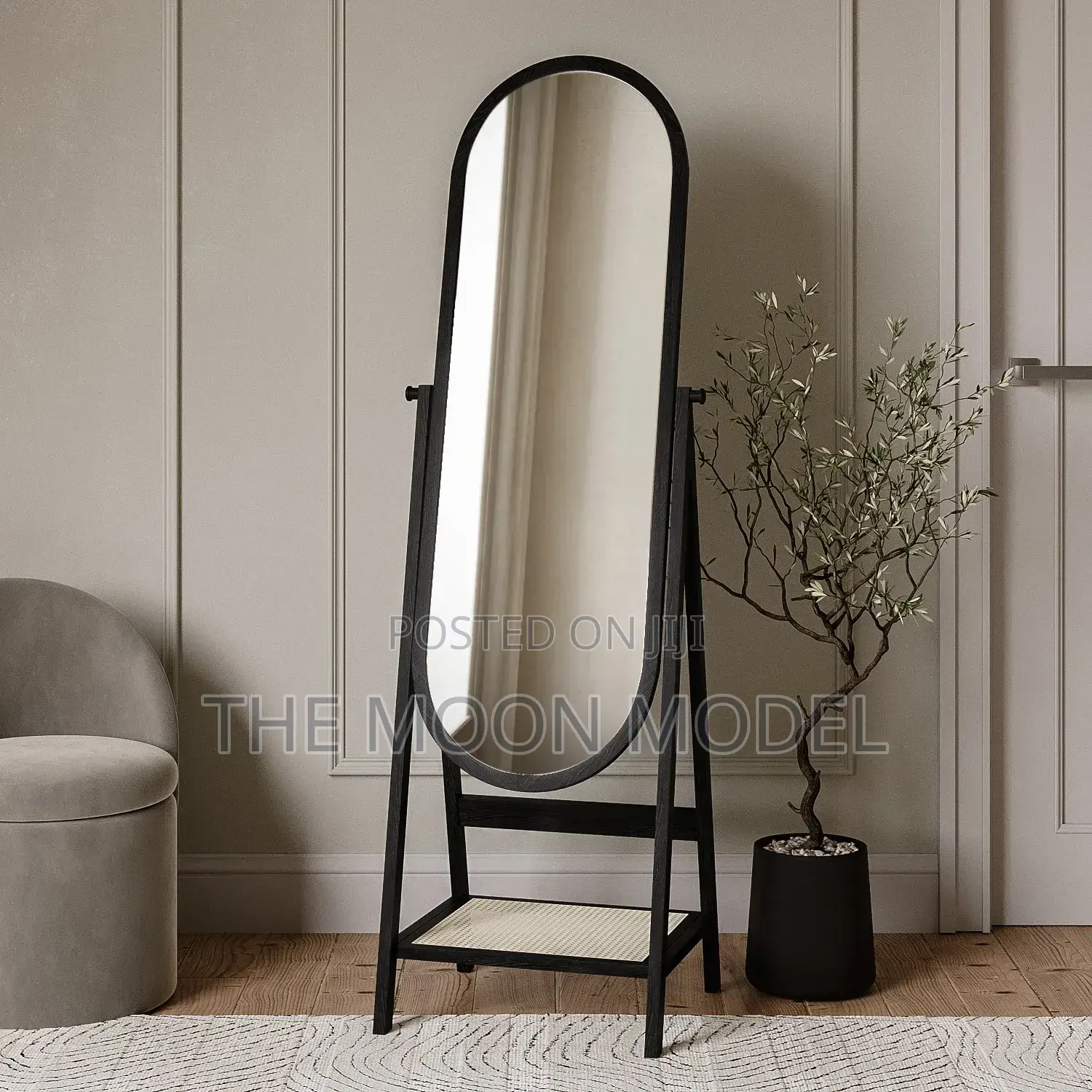 Standing Mirror With Shoe Rack