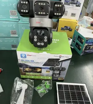 Solar Powered Auto-Tracking Complete 3 Lens CCTV Camera Ultra Hd