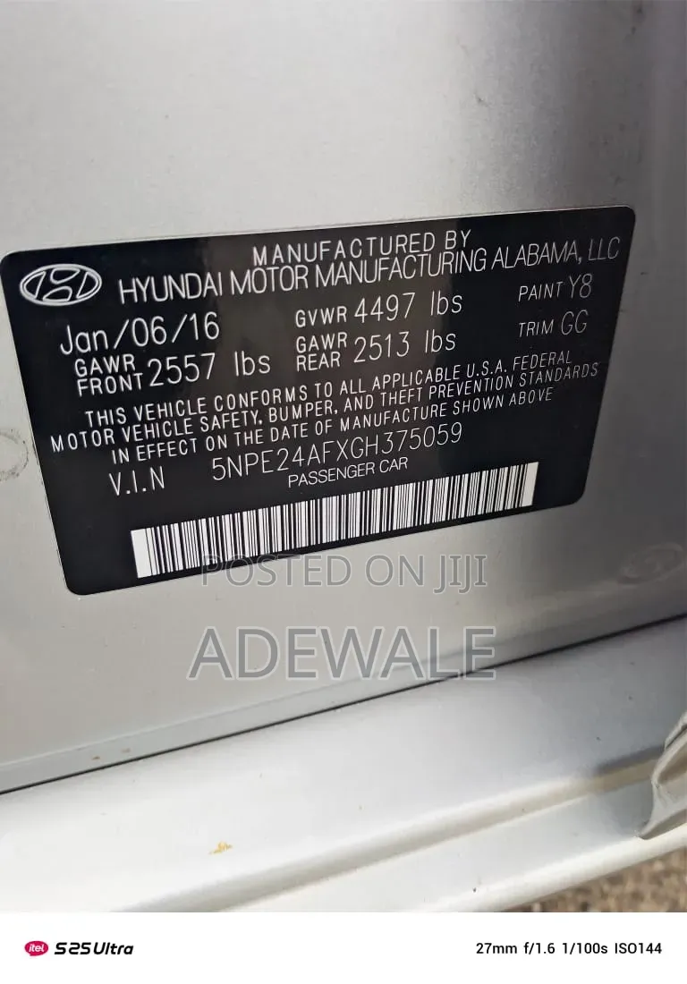 Hyundai Sonata 2016 Silver