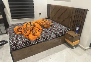 Bed and Bedframe Plus Dressing Mirror