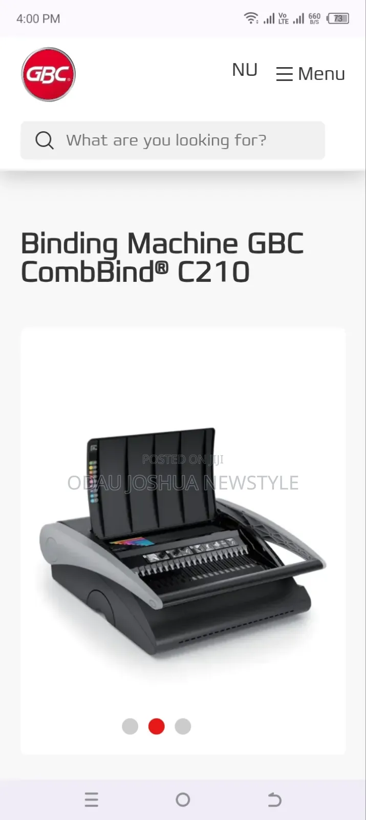 GBC Combbind C210 Binding Machine