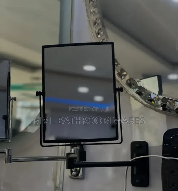 Square Double-Sided Wall Mounted Makeup Magnifying Mirror