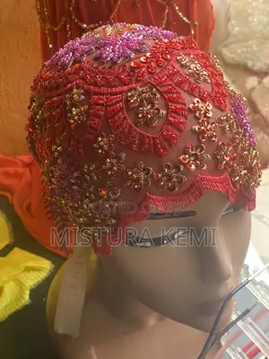 Beaded Dubai Cap