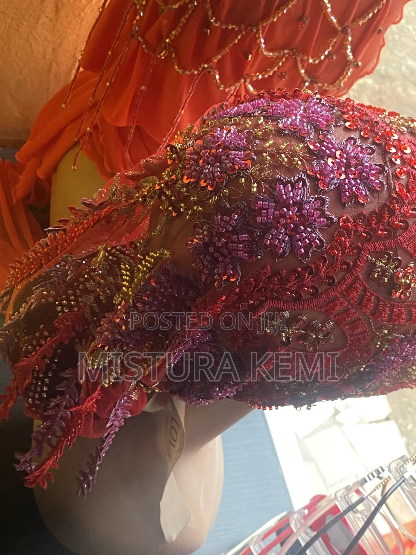 Beaded Dubai Cap