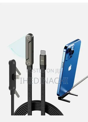 30watt Earldom 3 - In -1 Charger Cable With Laptop Phone Stand