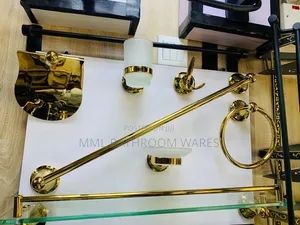 7pcs Gold Complete Bathroom Accessories