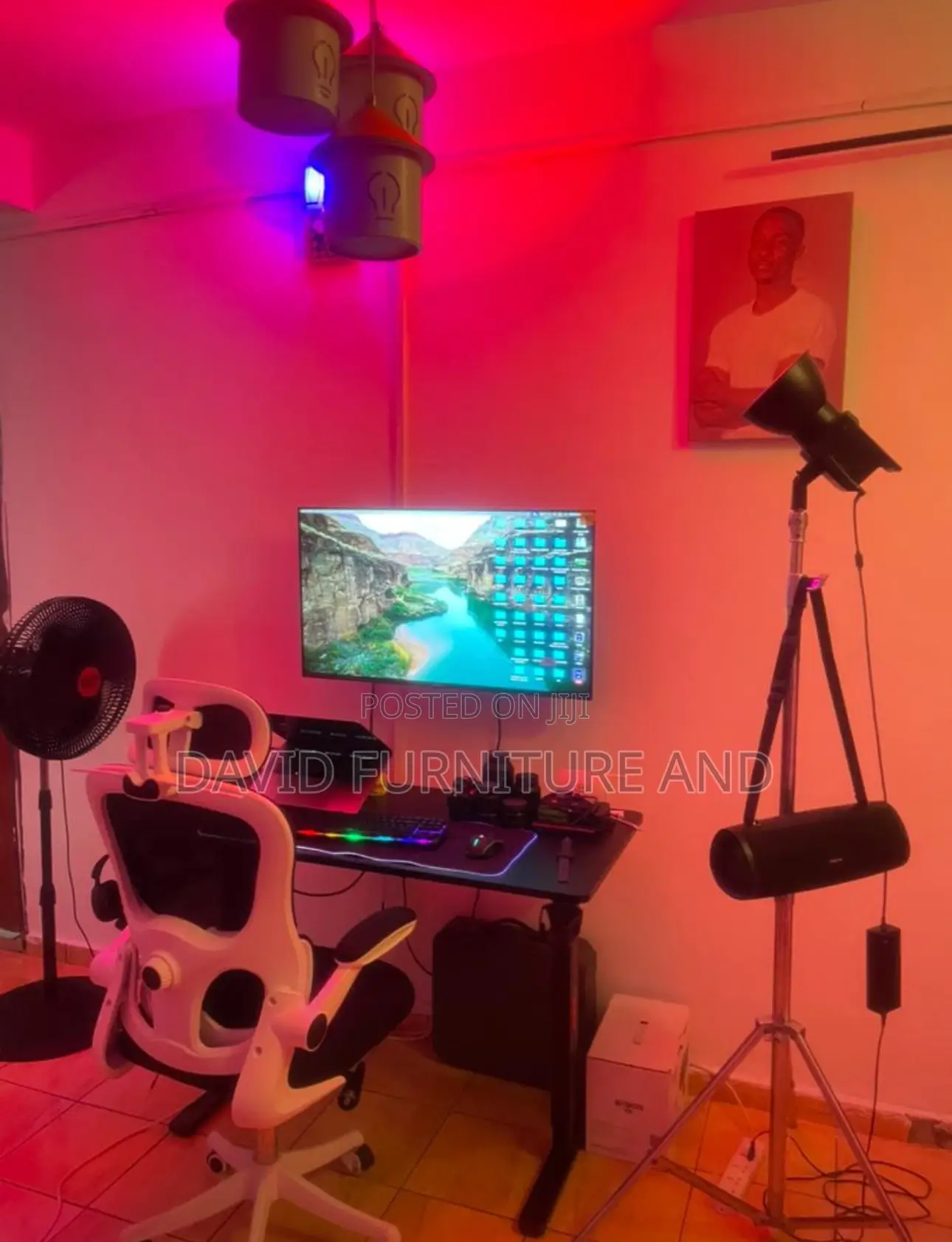 Ergonomic Office Table and Chair(Height Adjustment)