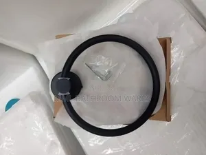 Matte Black Towel Rings