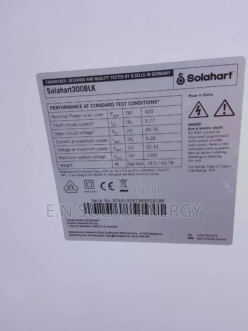 300w Solar Panel Mono Crystalline Available