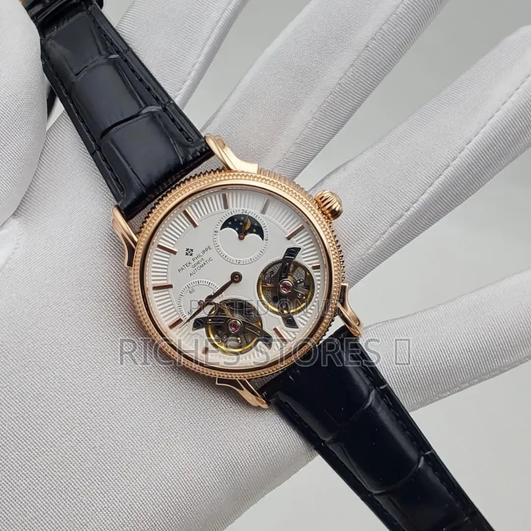 Luxury Automatic Patek Philippe Leather Watch