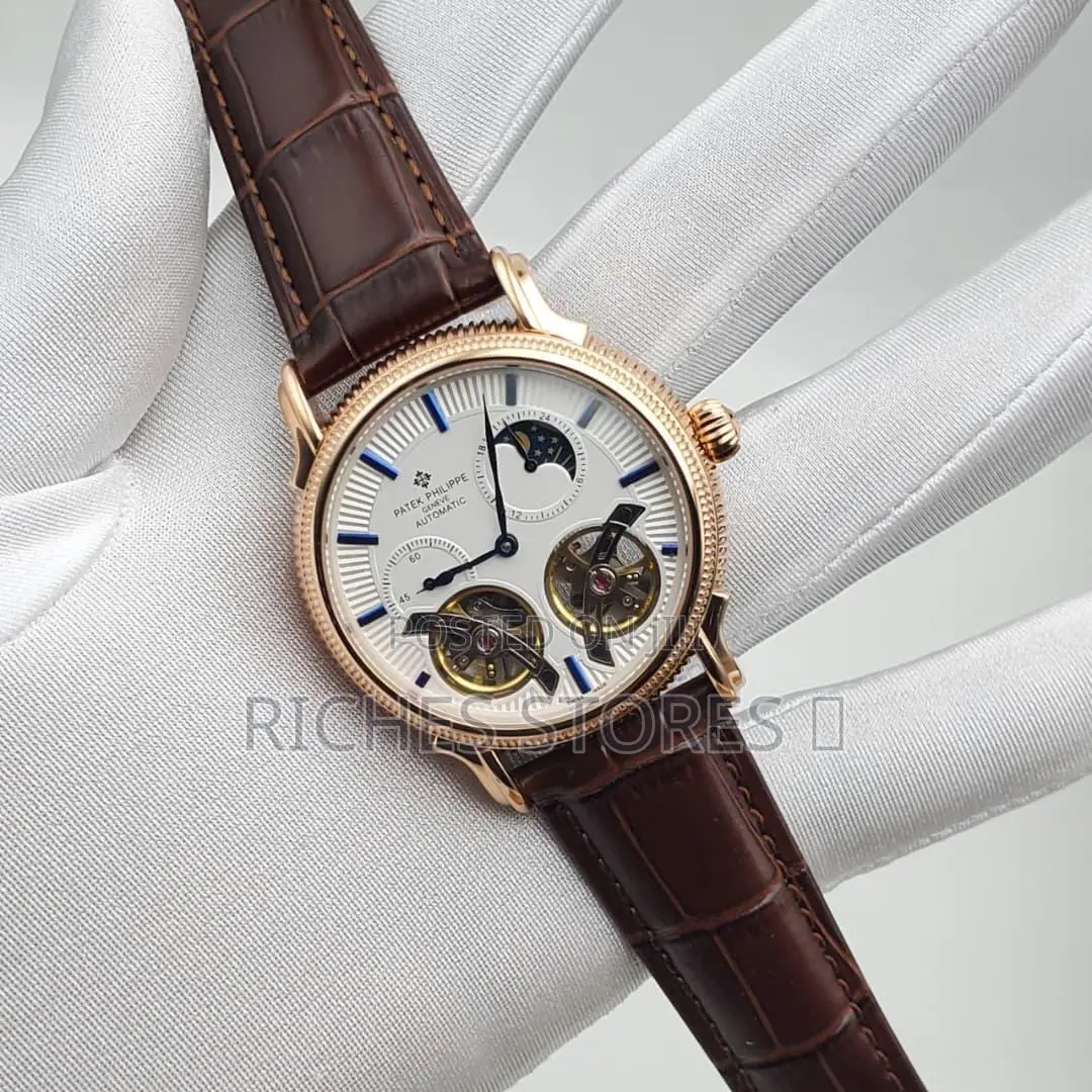Luxury Automatic Patek Philippe Leather Watch
