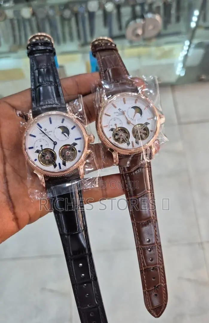 Luxury Automatic Patek Philippe Leather Watch