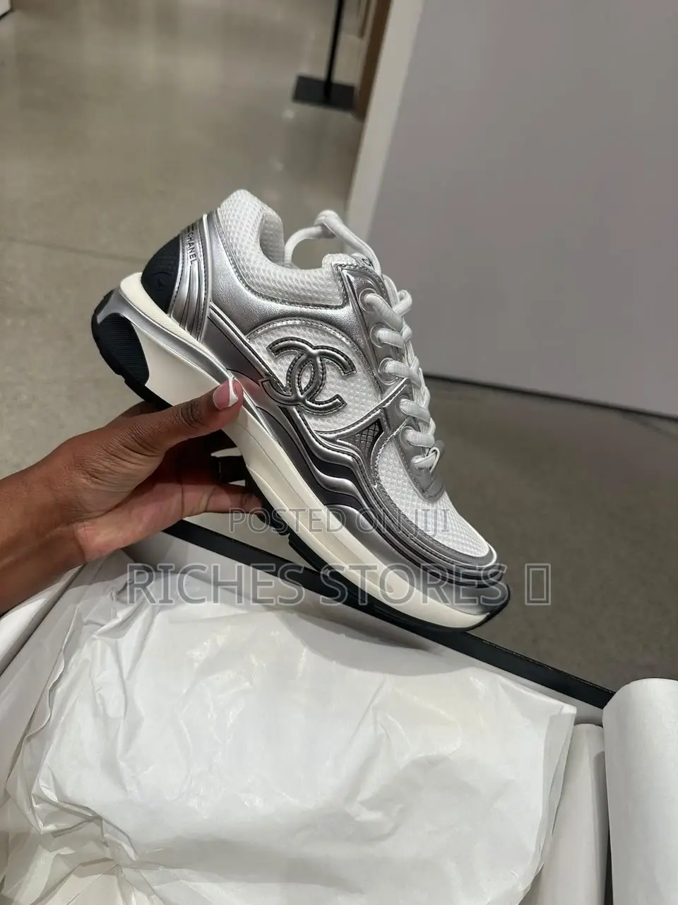 Chanel Cc Logo Runner Trainers