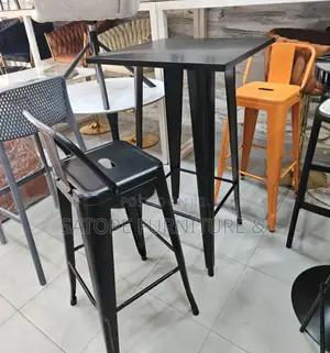 Restaurant Bar Stool and Table.