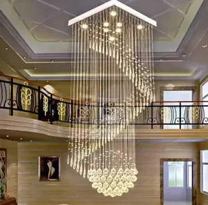 Holiday Sales Square Pendant Crystal Chandelier Modern Lamp