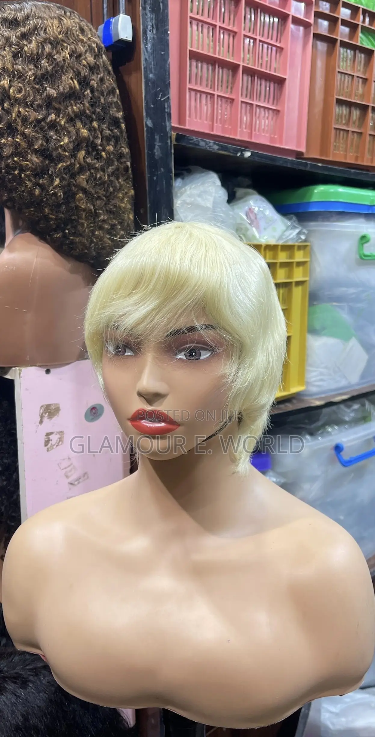 Blonde Skull Cap
