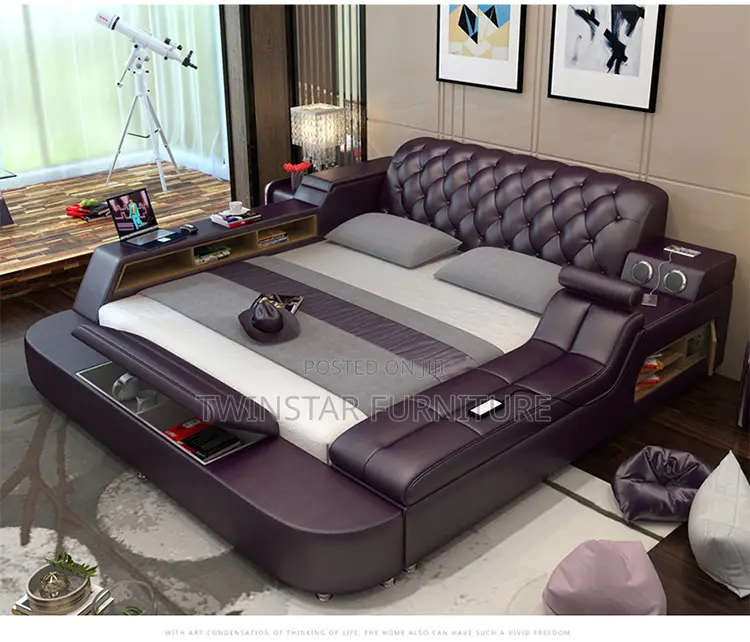 New Modern Luxury Multifunctional Storage Bed