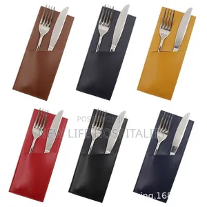 Branded Pleather Cutlery Pouch