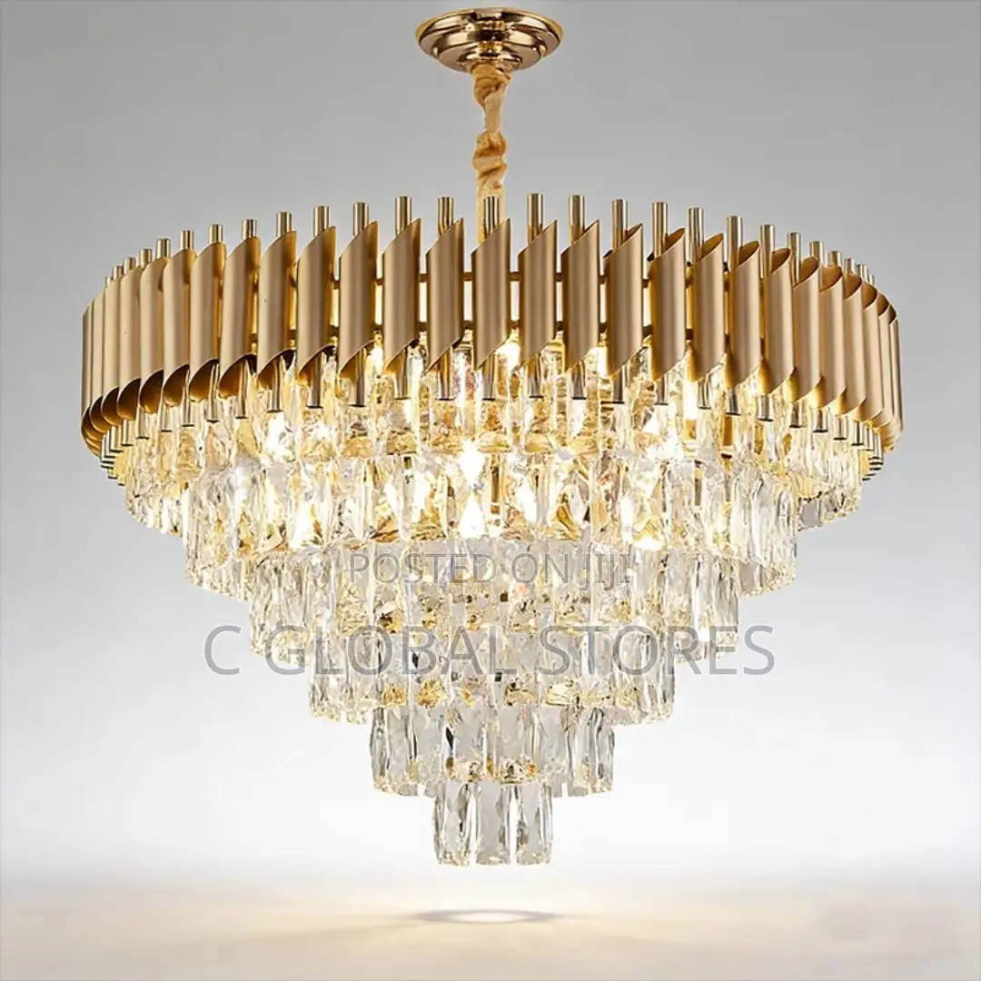 Gold Crystal Chandelier