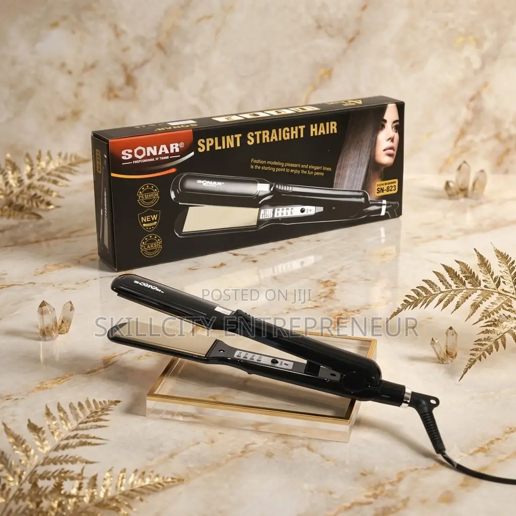Pure Gold Quality Straightener With 3 Pin