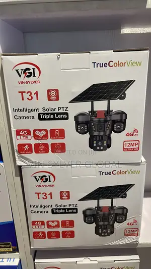 Original Tripple Lens Solar Powered CCTV Camera