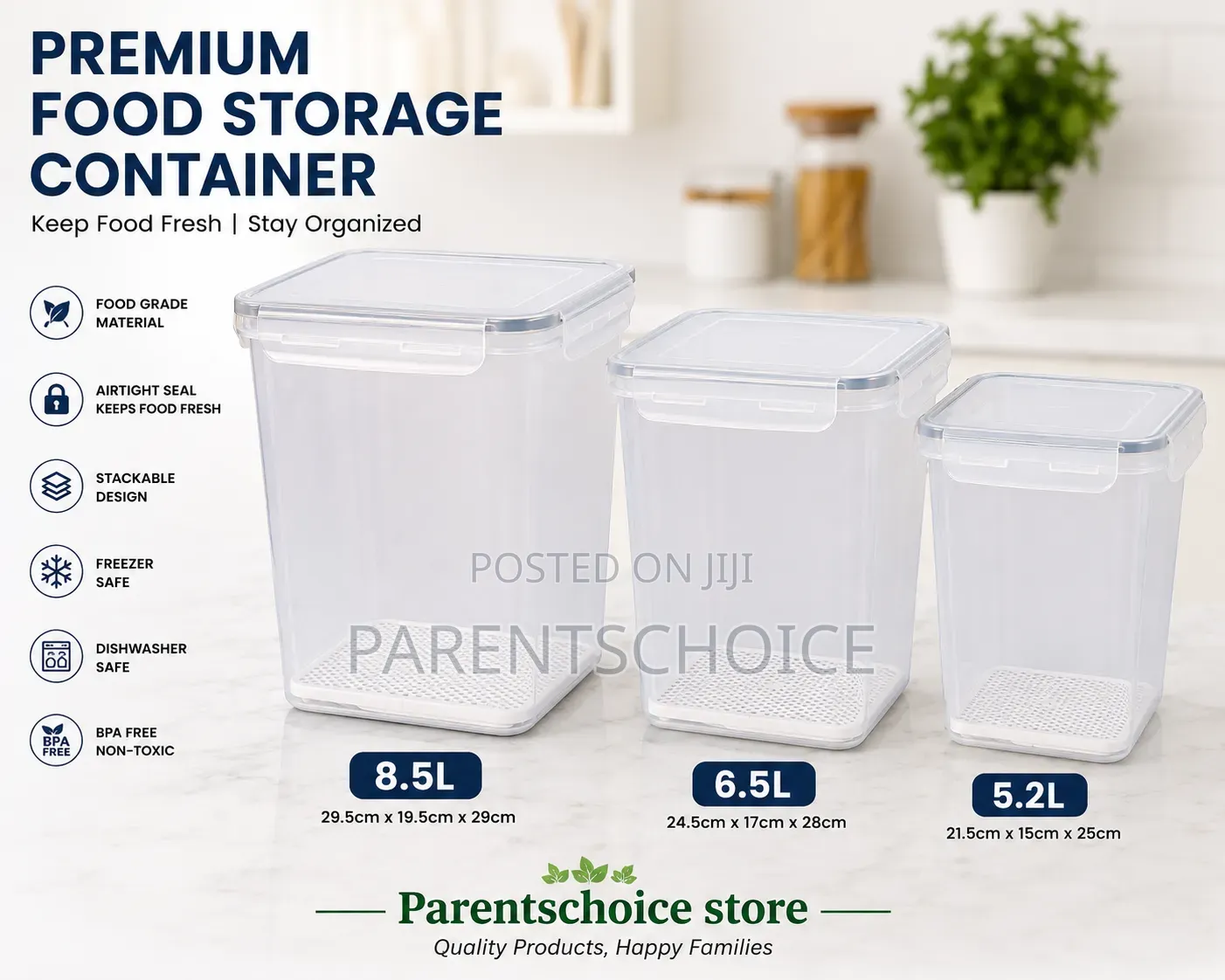 Plastic Food Storage Container-1pc