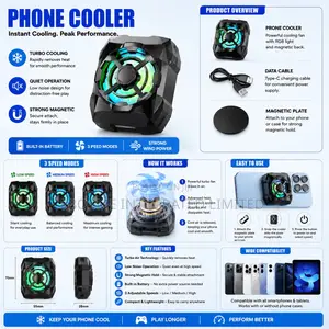Rechargeable Phone Radiator Cooler