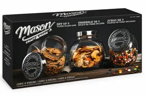 Mason Jars Tilted 2.86l - 3pcs
