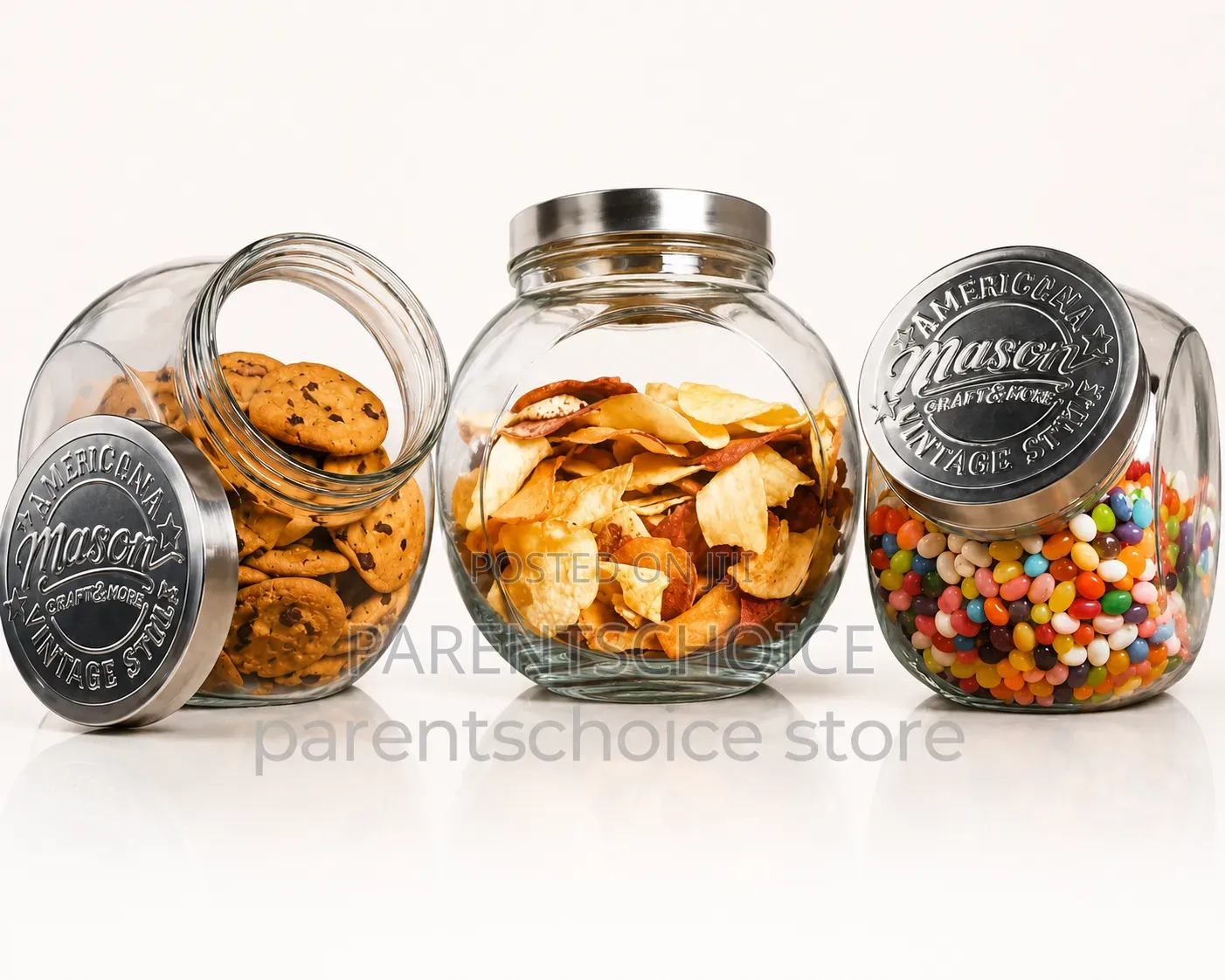 Mason Jars Tilted 2.86l - 3pcs