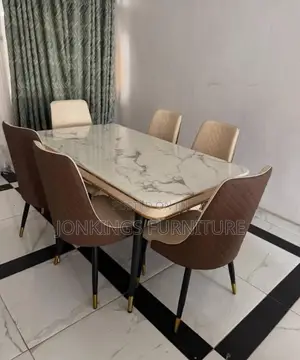 Brown Top 6 Seater Dining Set