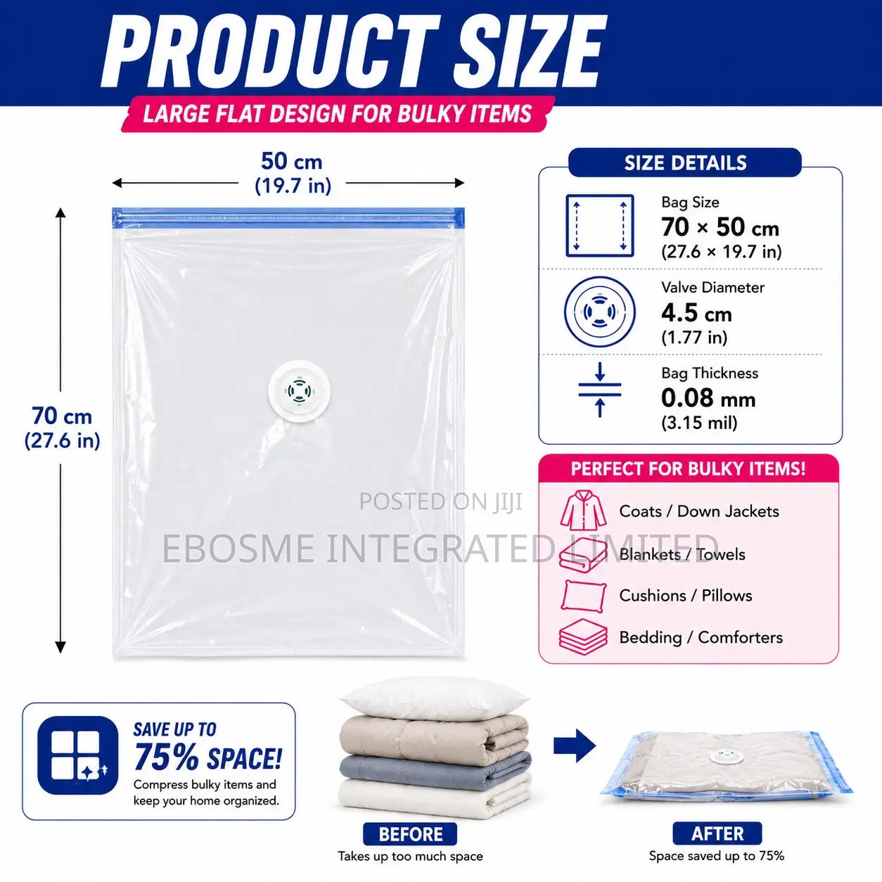 Press Storage Bag Blanket