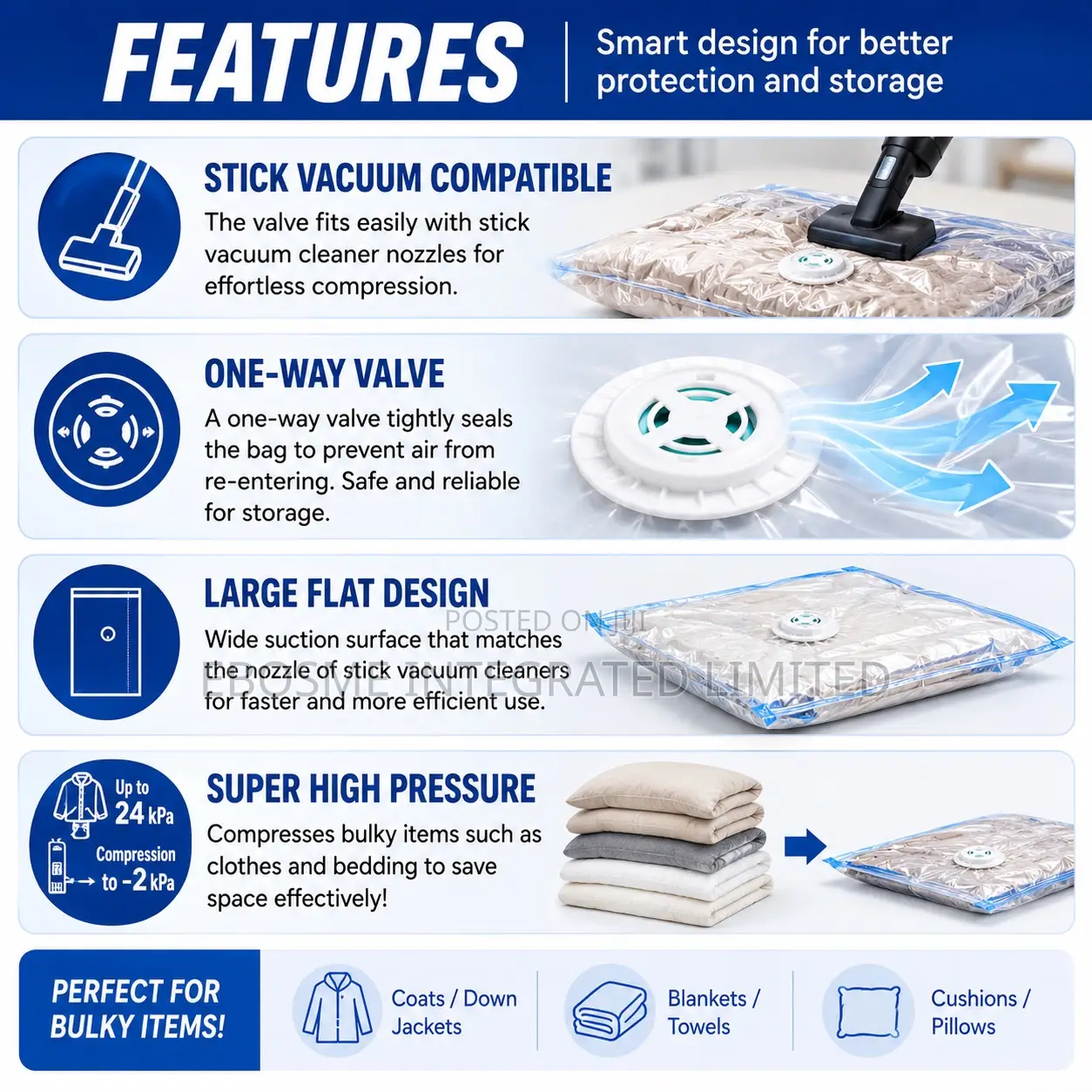 Press Storage Bag Blanket
