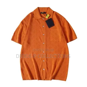 Louis Vuitton Buttons Down Short Sleeve Collar Neck Shirt