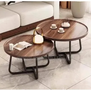 Wooden Center Table and Side Stool.