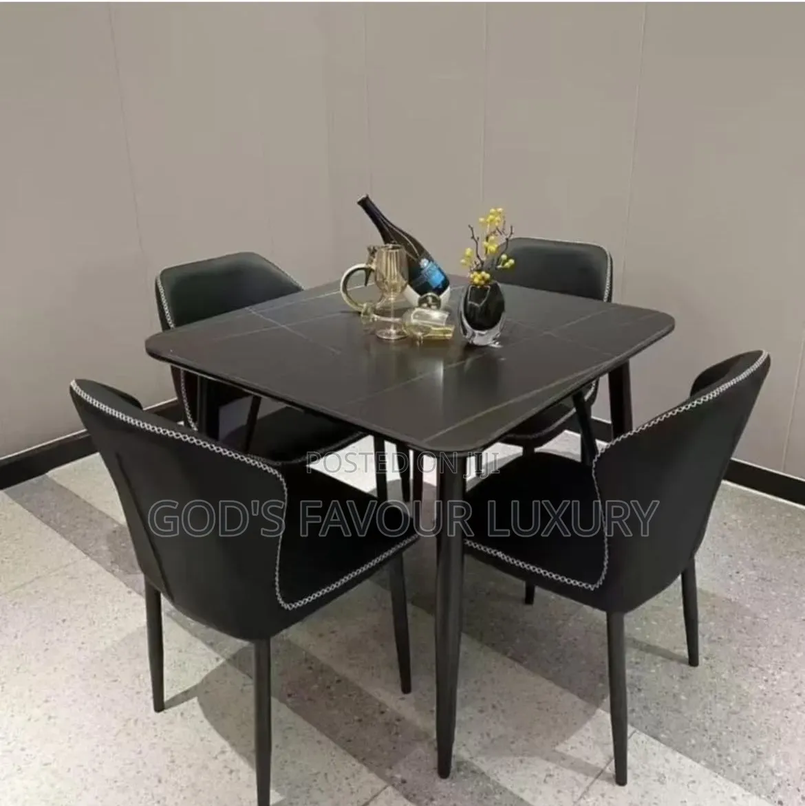 Marble Dining Table and Chairs.