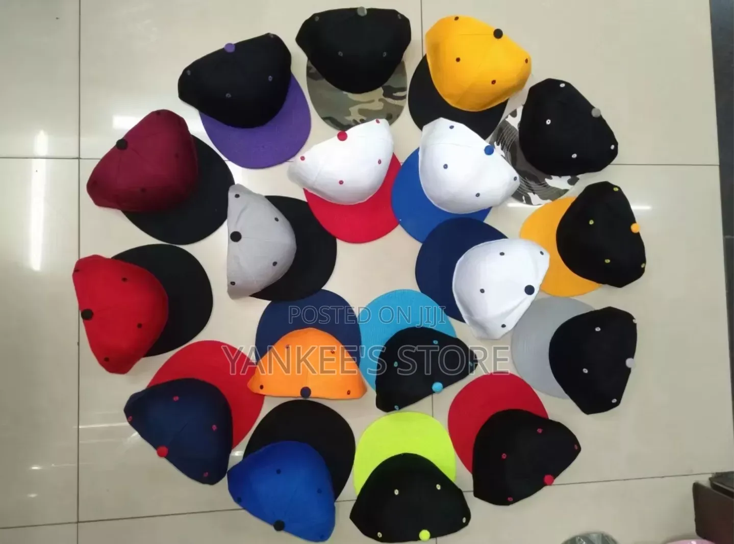 Premium Unisex Snapback Plain Face Cap With Flat Brim Design