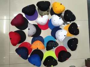 Premium Unisex Snapback Plain Face Cap With Flat Brim Design