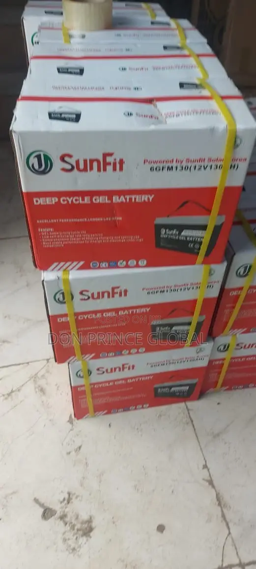 130ah Sunfit Deep Cycle Gel Battery