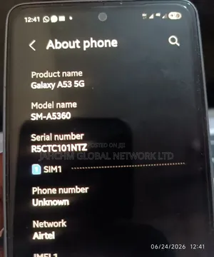 Samsung Galaxy A53 5G 256 GB Blue
