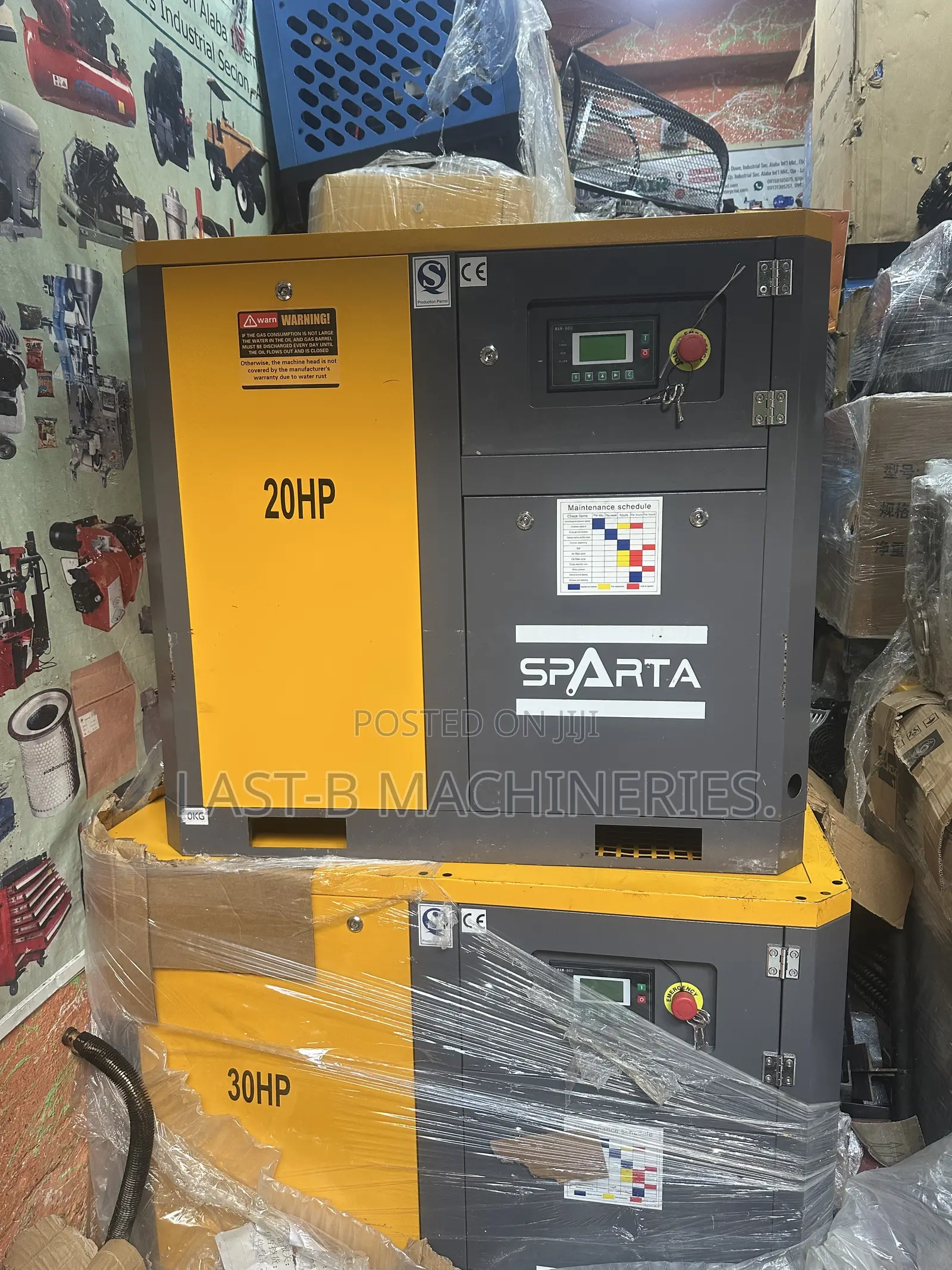 All Sizes of Screw Compressor Machines