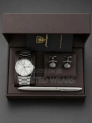 Luxury Watch + Cufflink + Pen