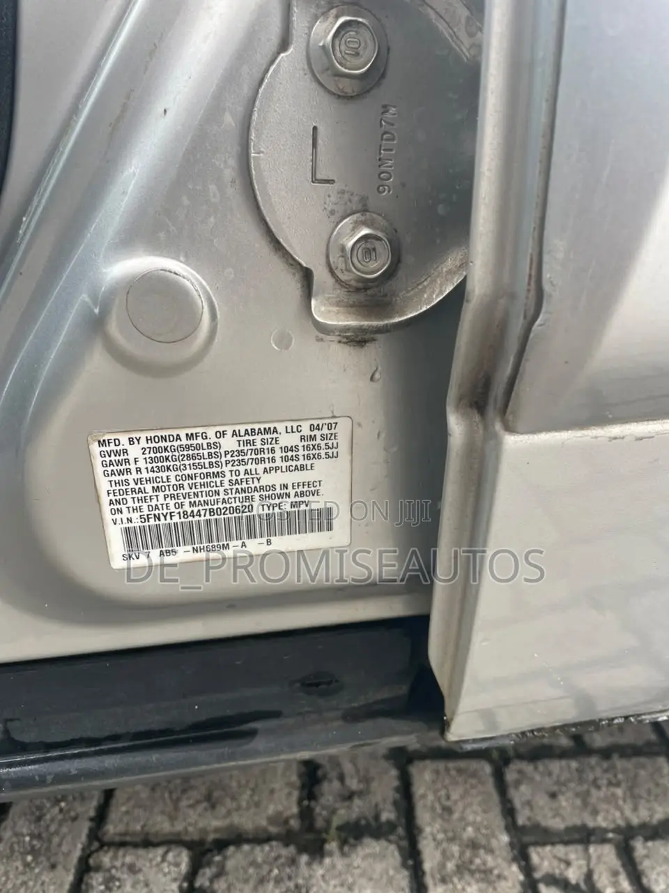 Honda Pilot 2007 Silver