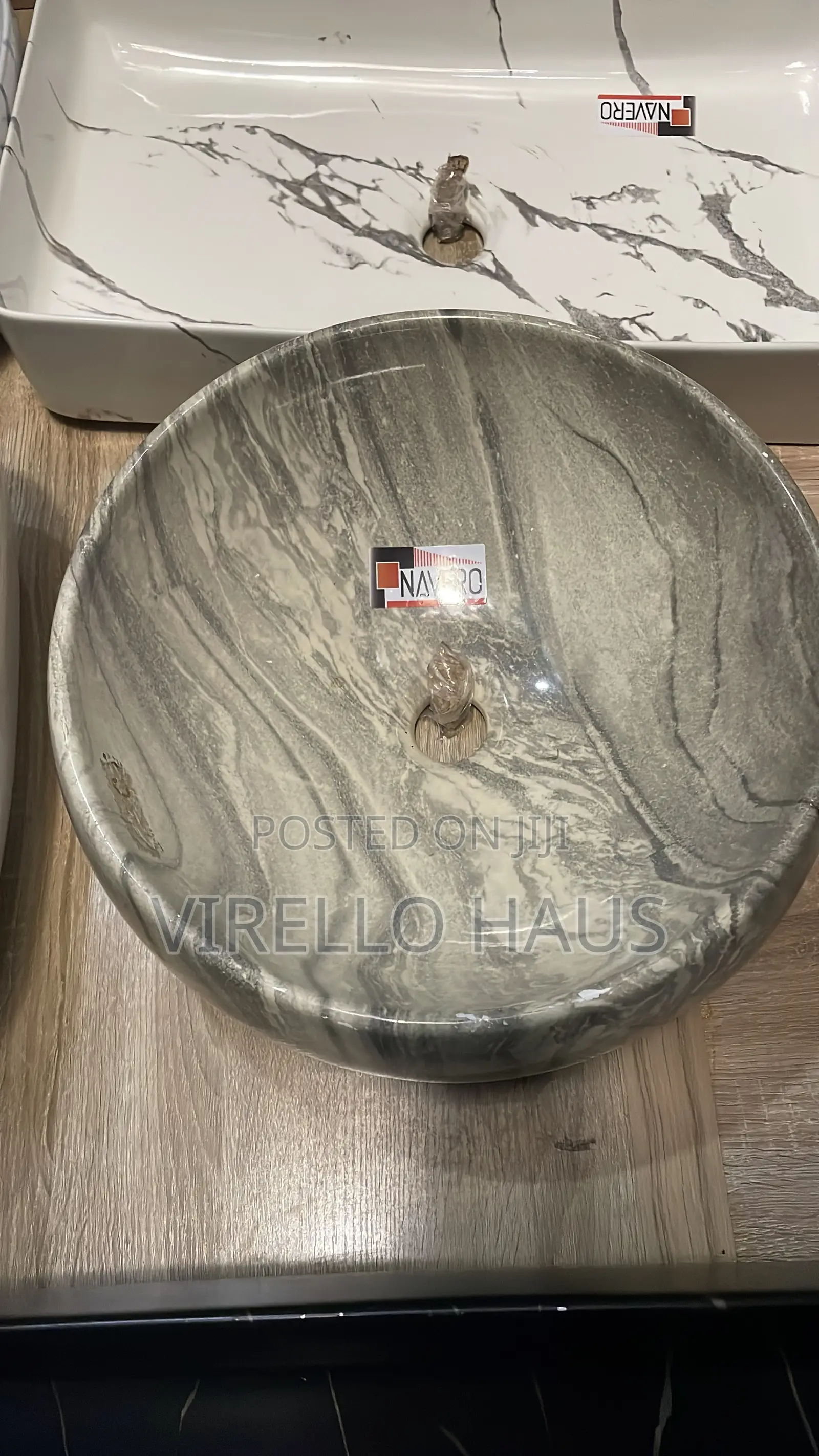 Marble-Like Ceramic Basin
