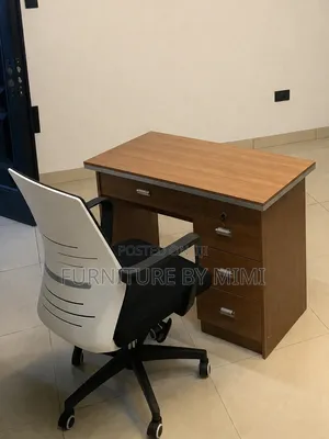 Executive Office Desk With Swivel Chair | Strong, Modern Durable