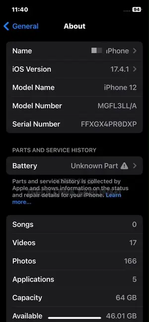 Apple iPhone 12 64 GB Black