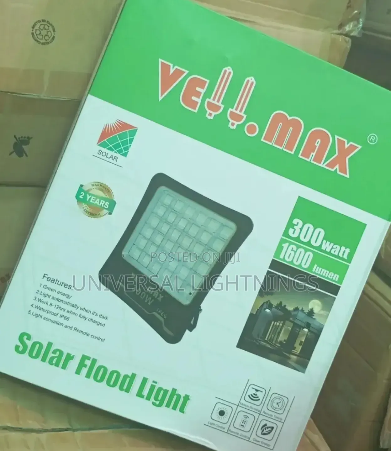 300 Watts Solar Flood Light