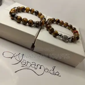 Tiger Eye Beaded Bracelets Set of 2