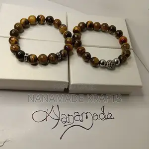 Tiger Eye Beaded Bracelets Set of 2