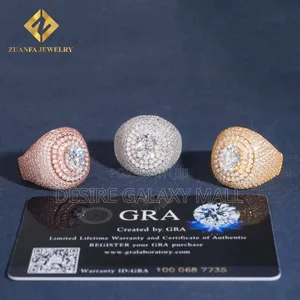 Xvip Exclusive 3d Buss Down VVS Moissanite Diamond Rings for Men